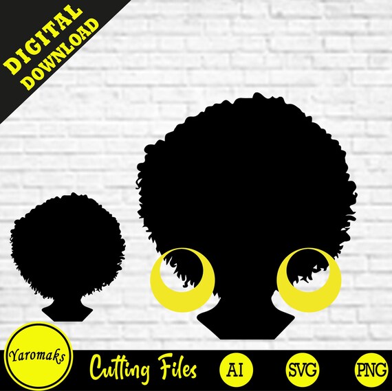 Download Black Woman Svg African American Svg Cuts Files For Cricut Afro Girl Silhouette Svg Free Black