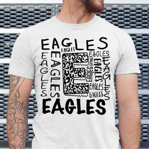 Eagles Pride PNG for T-shirts. Distressed Black Eagles Sublimation Design. Digital Shirt Design PNG File for Cricut, Sublimation