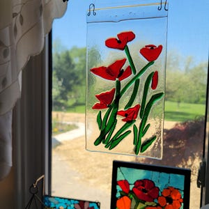 Fused glass sun catcher