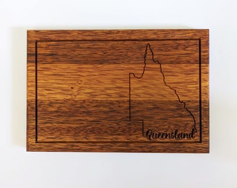 Australian States, Engraved Wooden Cutting Chopping Board Gift, Custom Personalised Cutting Board, Custom Gift, Australian Souvenir