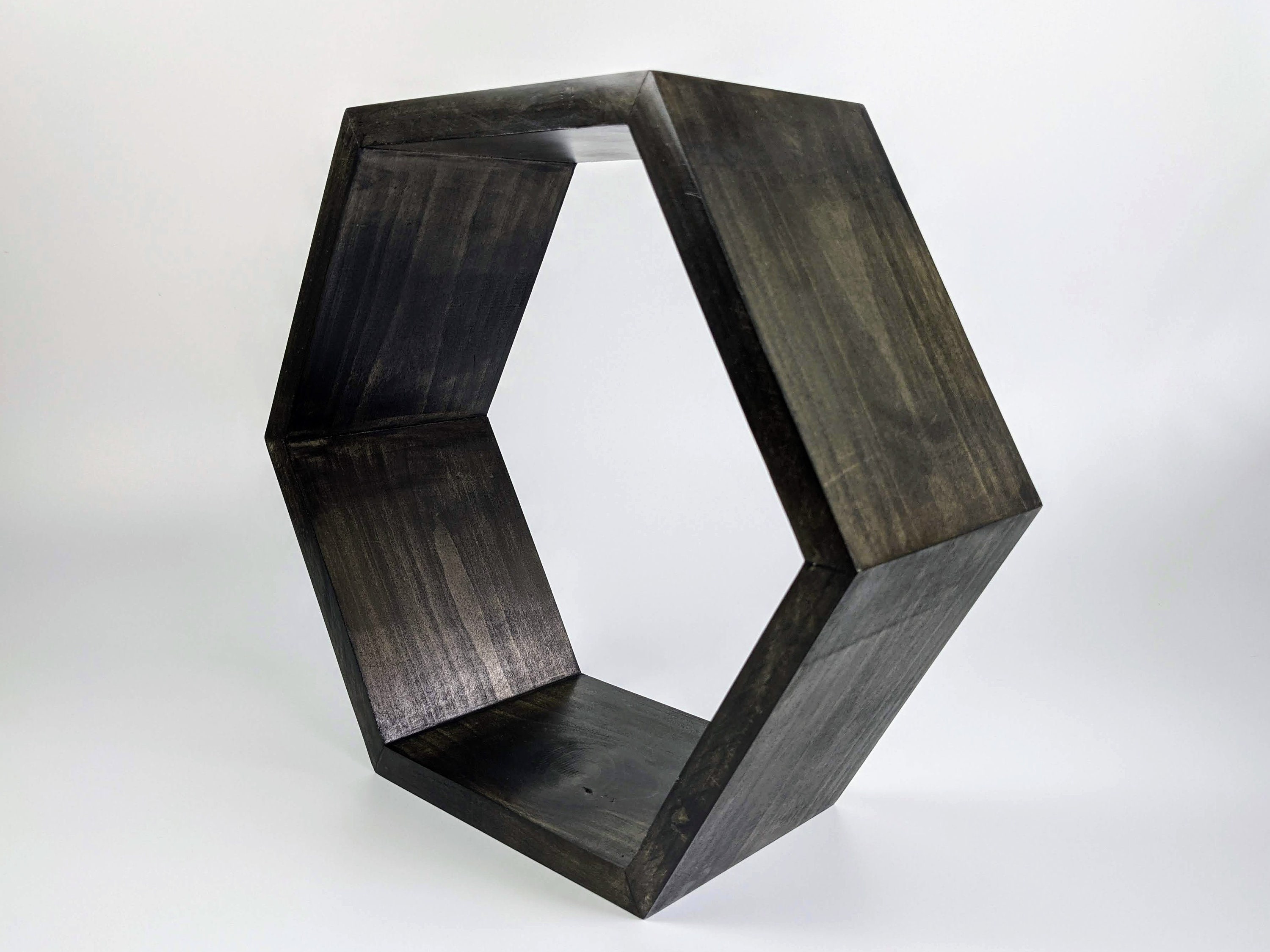 Hexagon shelves Floating Shelf Hexagon Shelf Wall Shelf Etsy