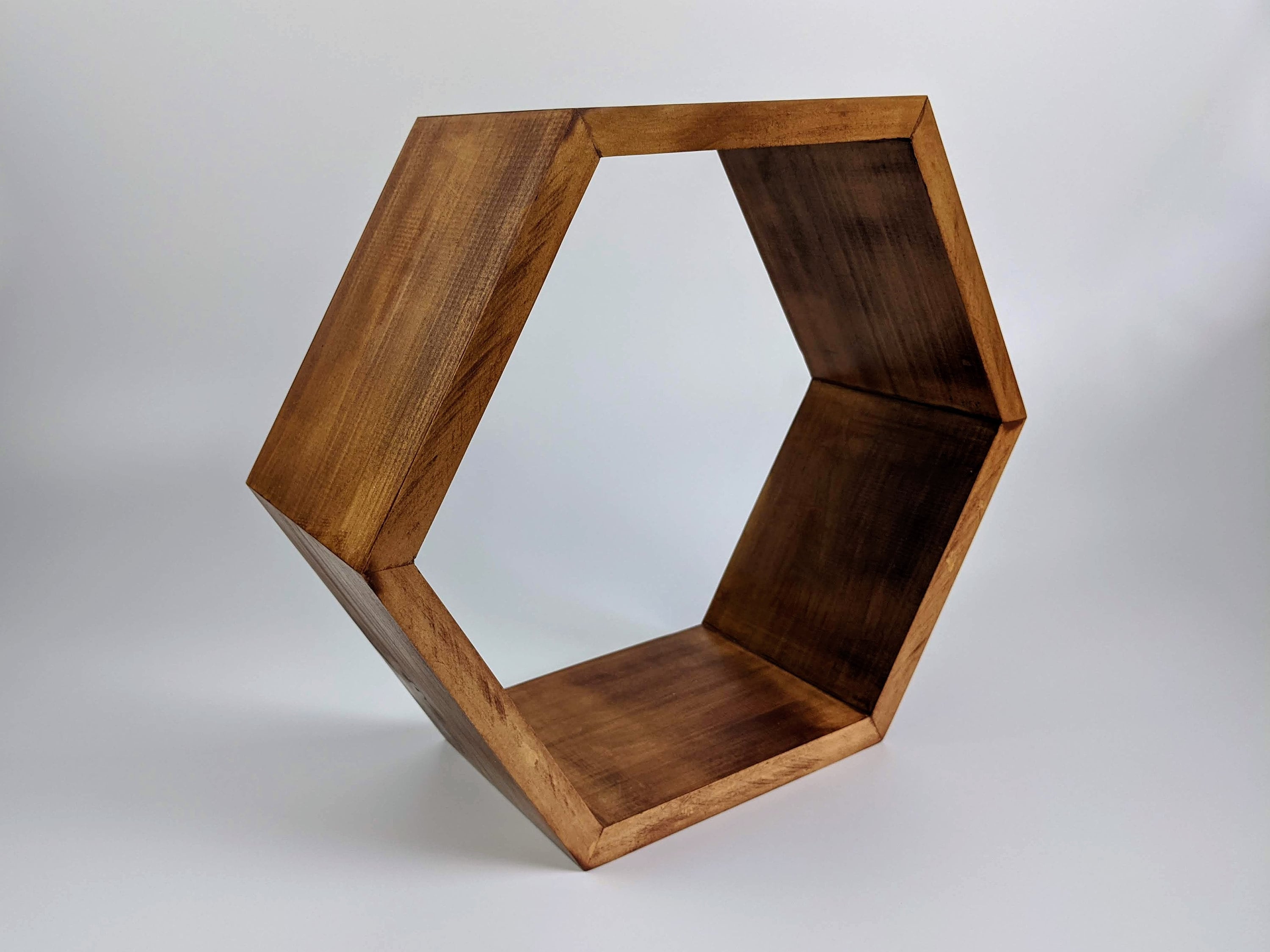 Hexagon shelves Floating Shelf Hexagon Shelf Wall Shelf Etsy