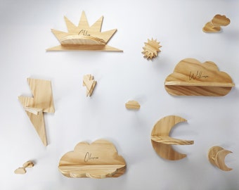 Floating Shelf, Wall shelf, Nursery Shelves, Wooden Floating Shelf, Baby Room Decoration, Kids Room Decor, Kids Furniture, Wall Decor, Decor