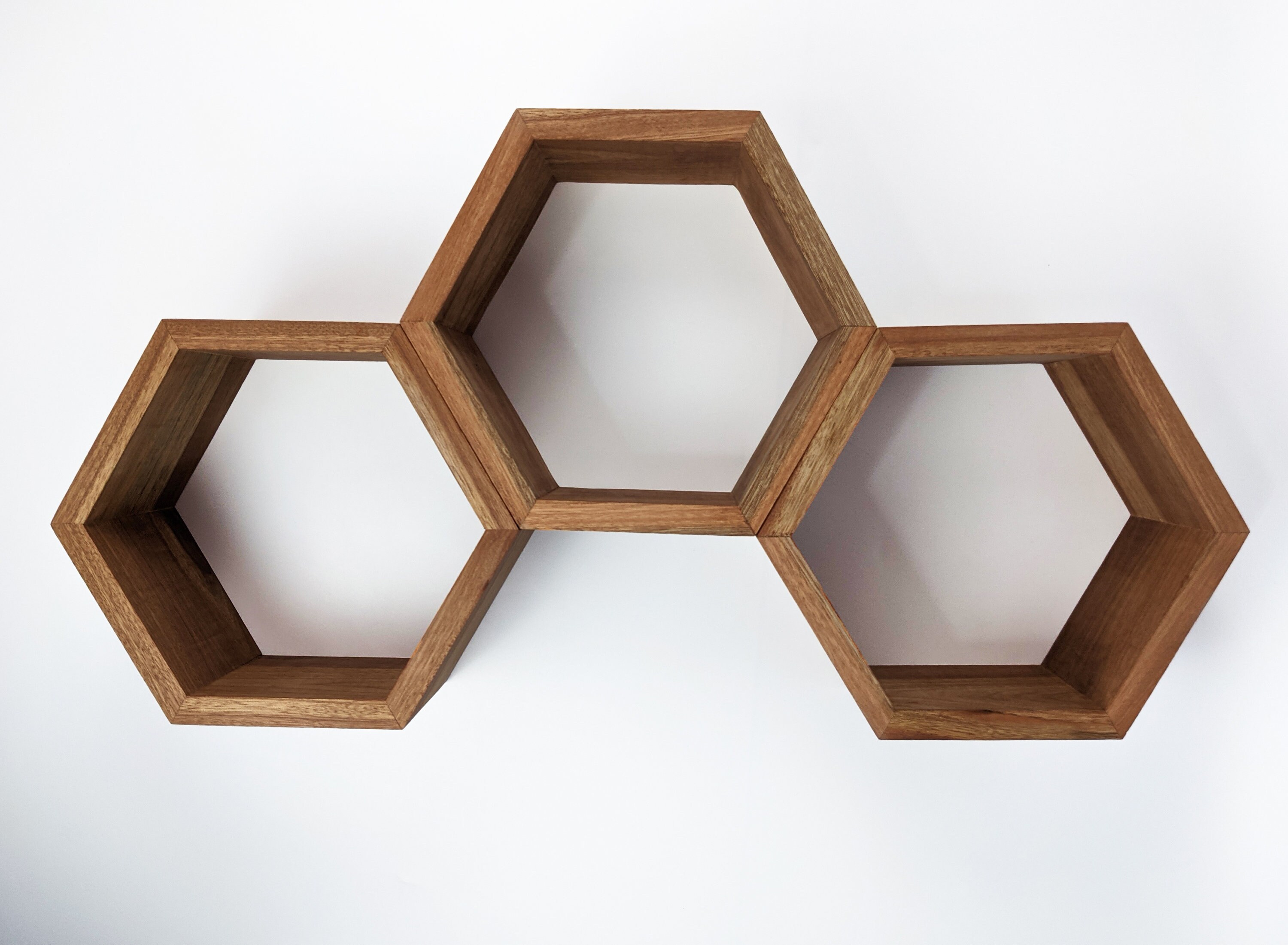 Hexagon shelves Floating Shelf Hexagon Shelf Wall Shelf Etsy