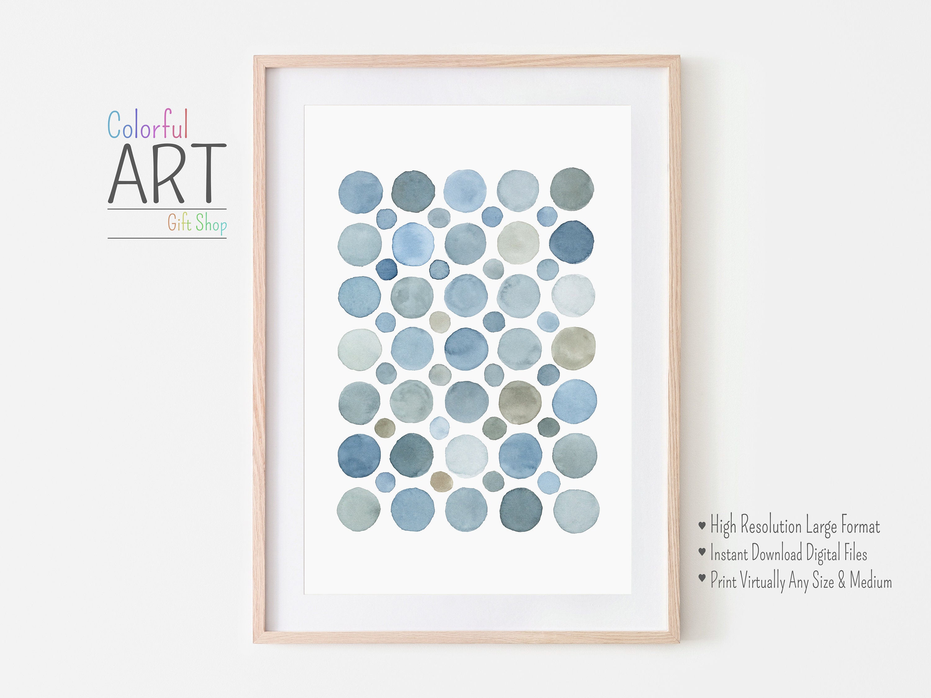 Printable Wall Art Beachy Artwork Watercolor Coastal Art | Etsy
