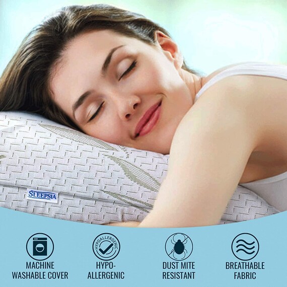 sleepsia memory foam pillow