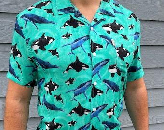 Whale shirt, Humpback Shirt, Orca Shirt, Killer Whale Shirt, Alaska whale Shirt, Boating Shirt, Ocean Shirt, BBQ Shirt, Cruise Ship Shirt