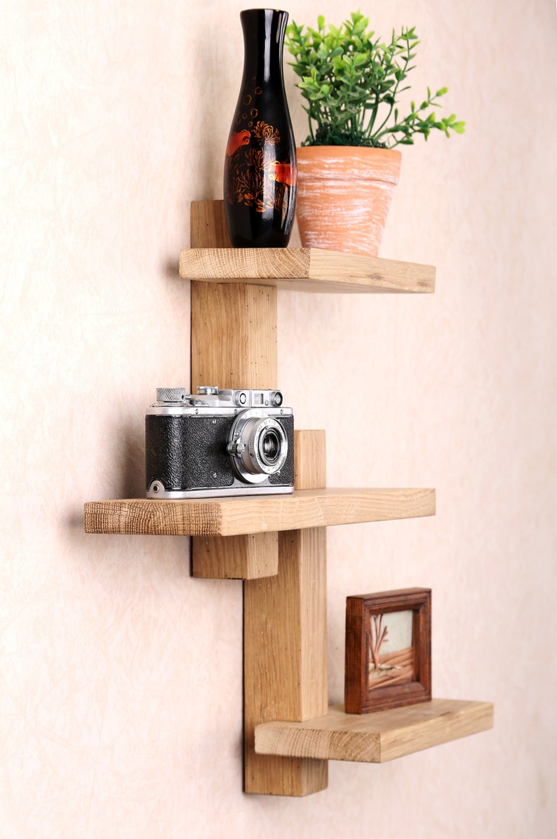 Wall shelf Shifting Adjustable Shelf Solid Wood shelf Etsy