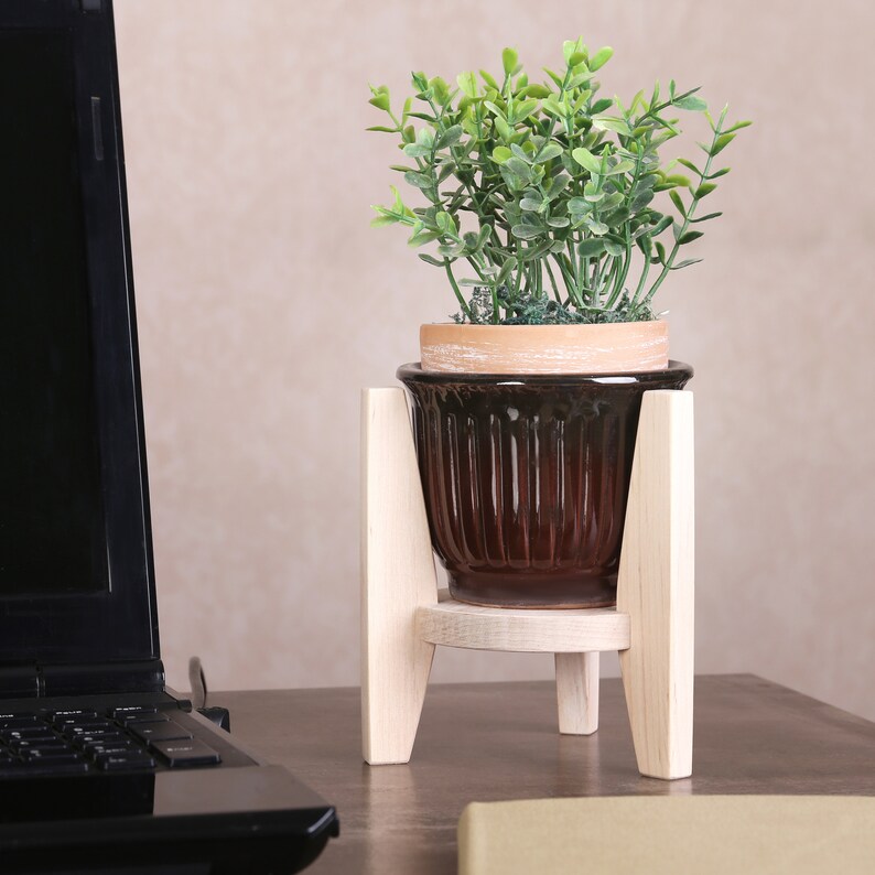 Mid Century Modern Plant Stand Cactus Mini Plant Stand Etsy