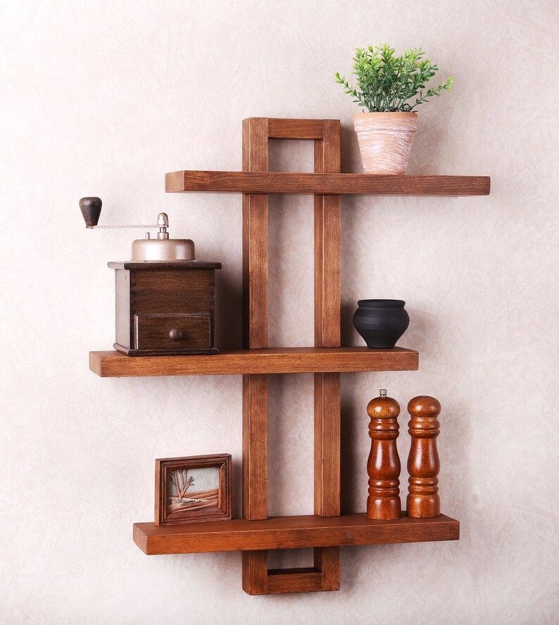 Shifting Adjustable Shelf wall shelf Wood shelf floating wall Etsy