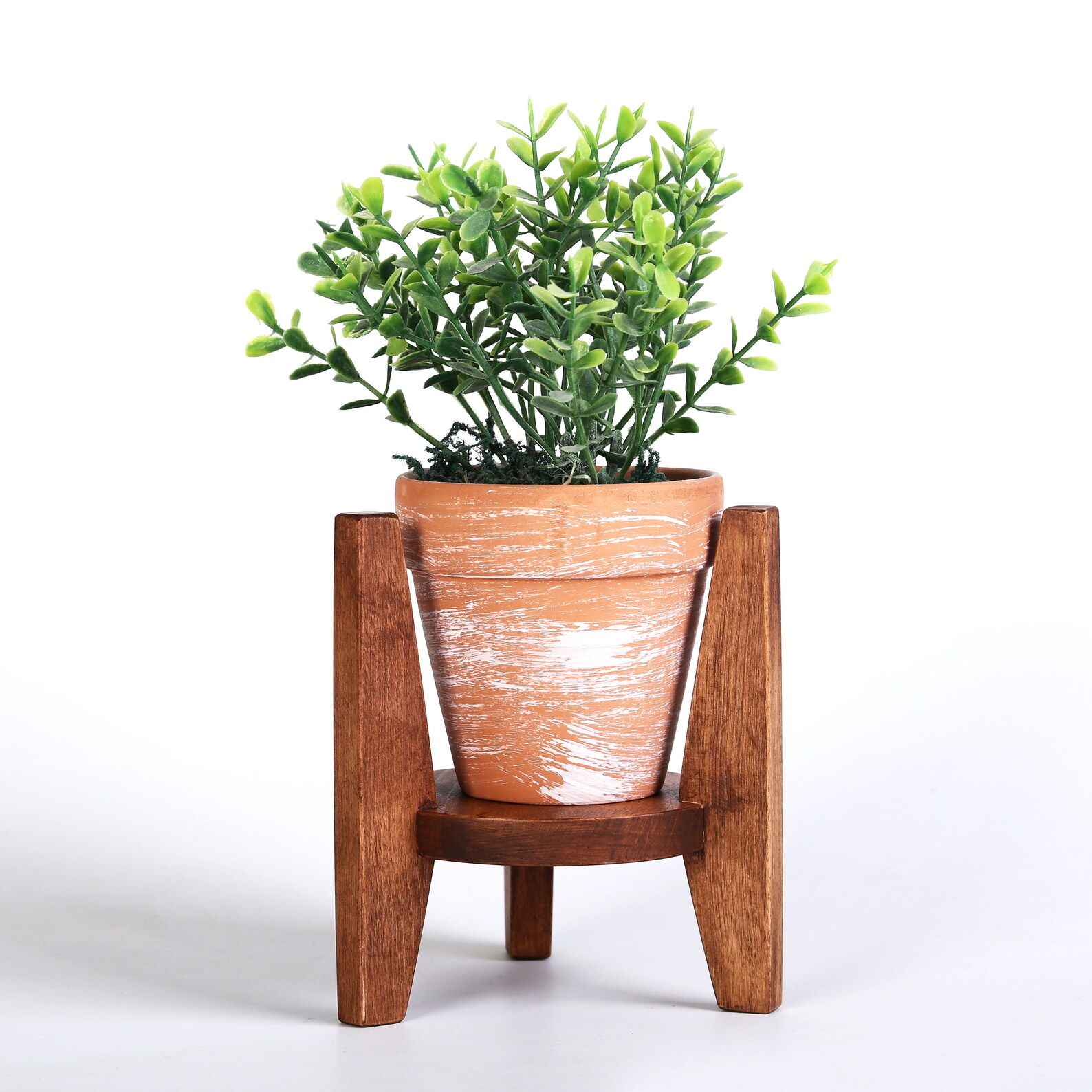 Mid Century Modern Plant Stand Cactus Mini Plant Stand Etsy