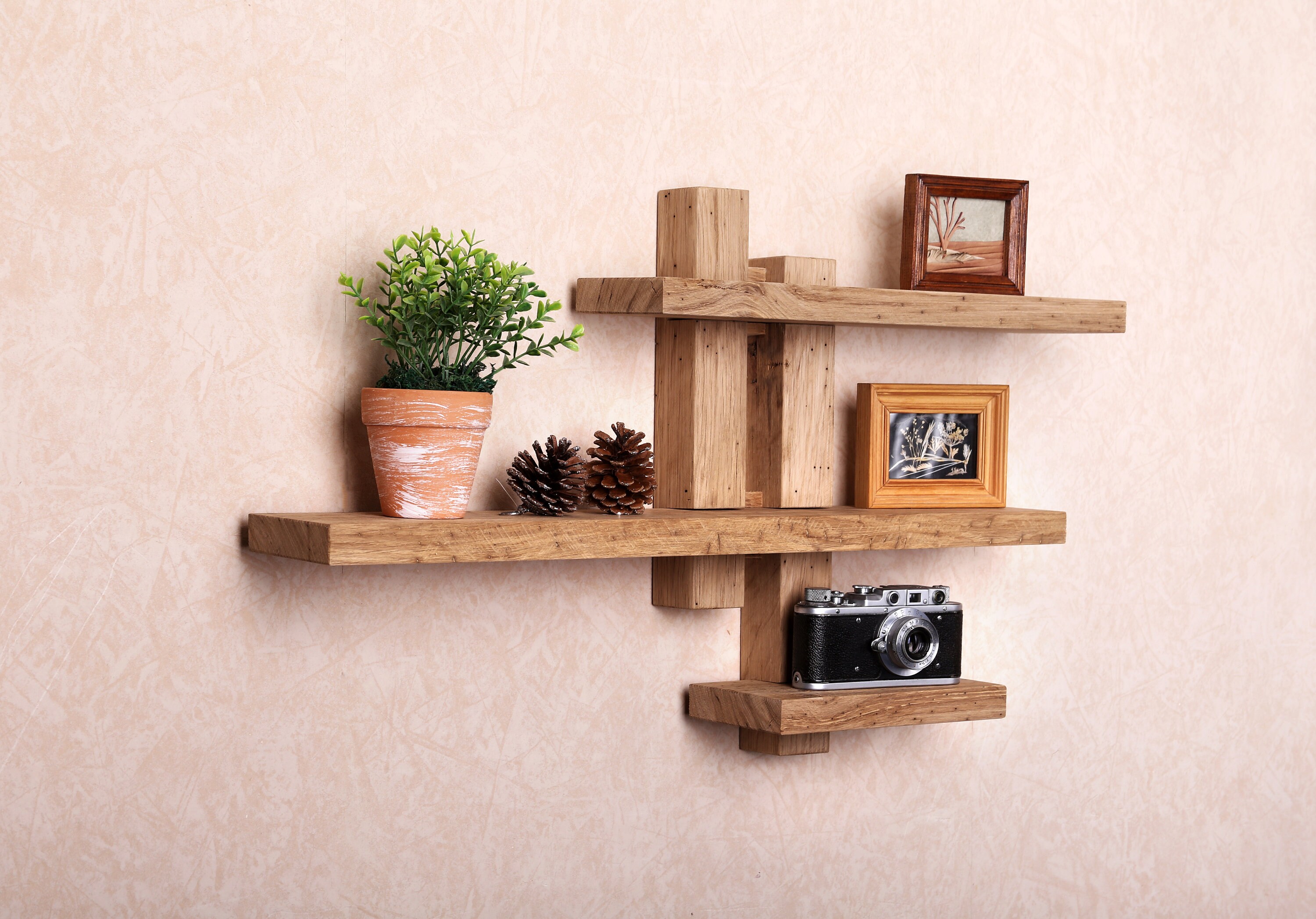 Shifting Adjustable Shelf Wall Wood Shelf Floating Wall Rustic Etsy UK