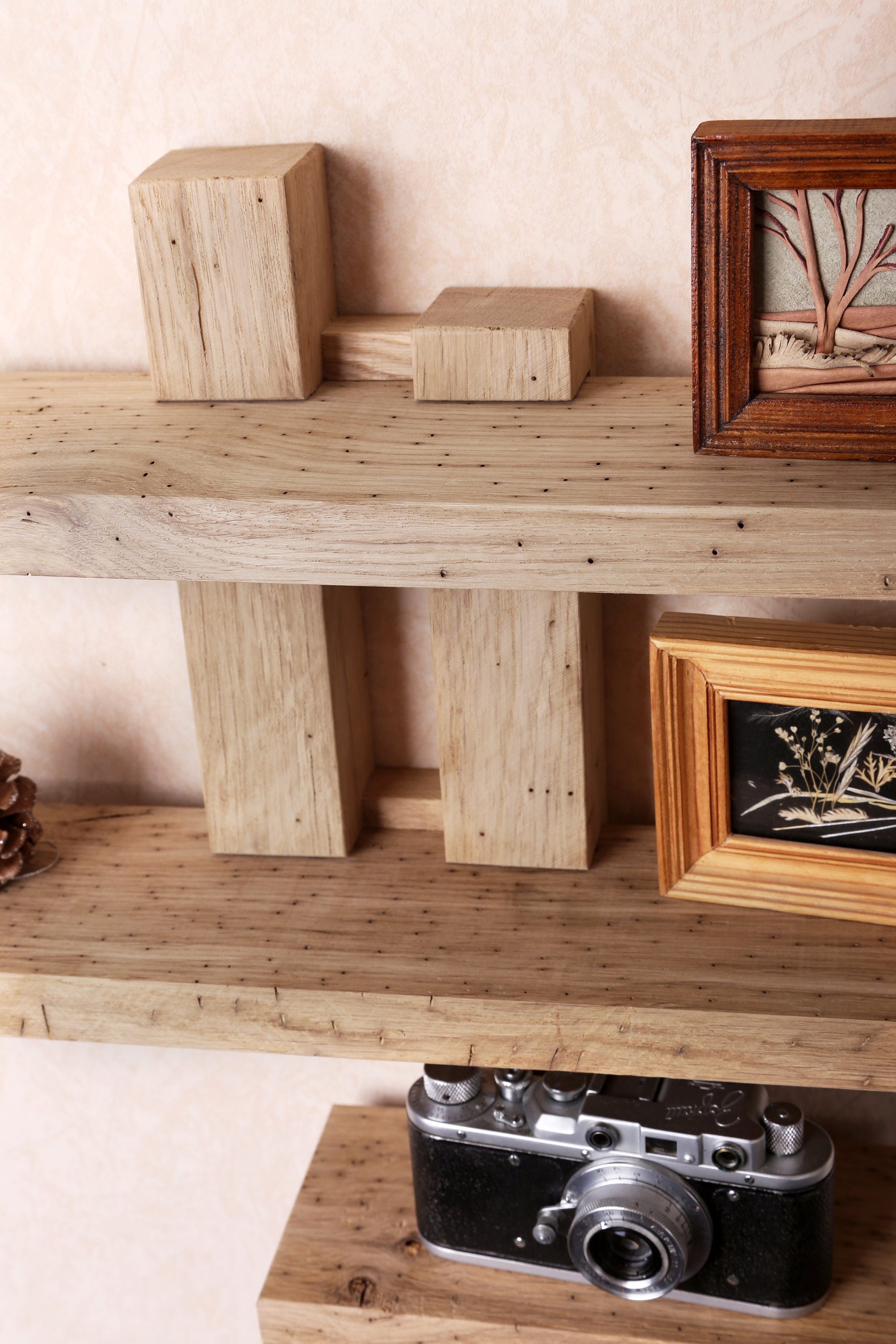 Shifting Adjustable Shelf Wall Wood Shelf Floating Wall Rustic Etsy UK