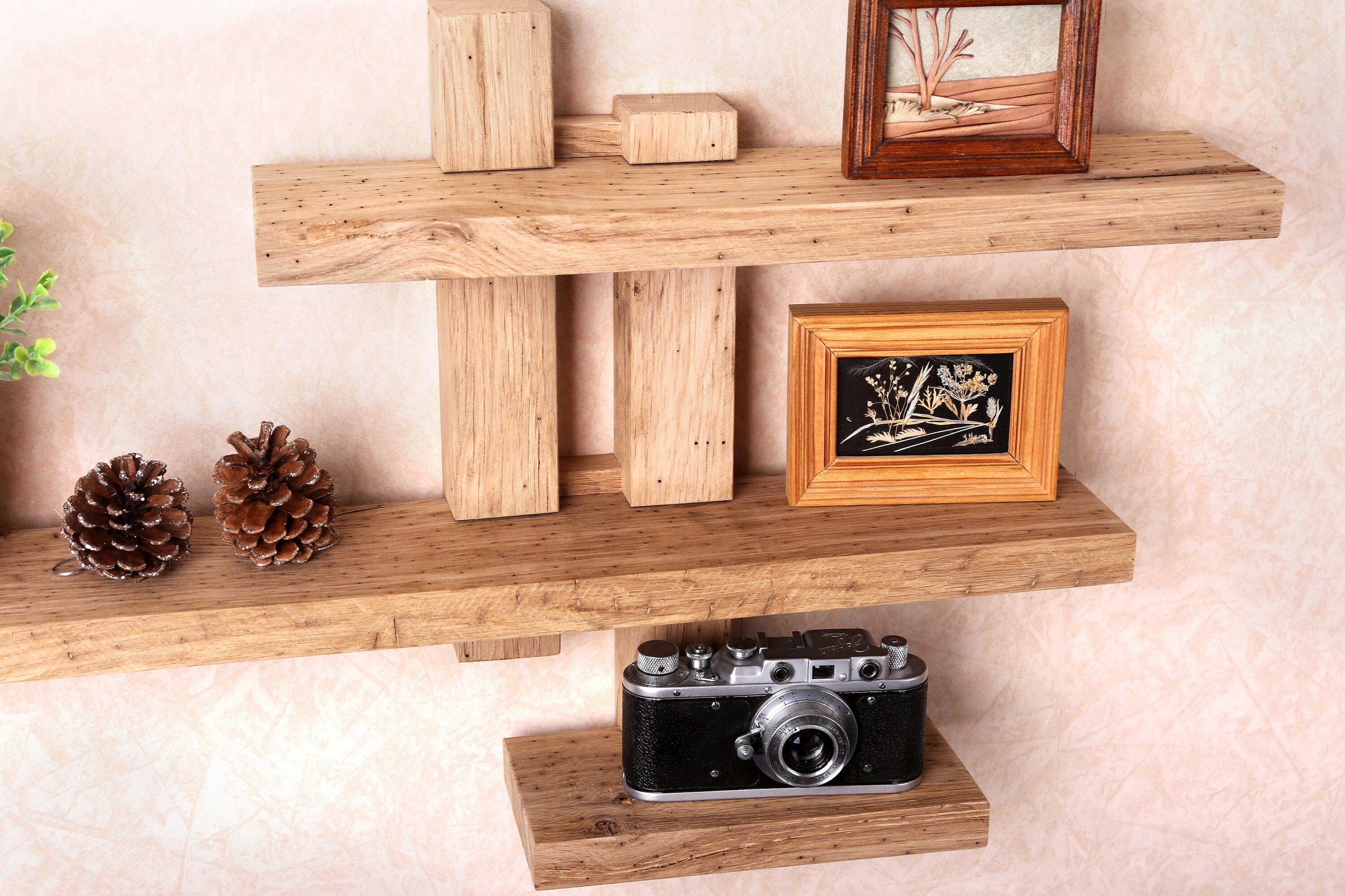 Shifting Adjustable Shelf Wall Wood Shelf Floating Wall Rustic Etsy UK
