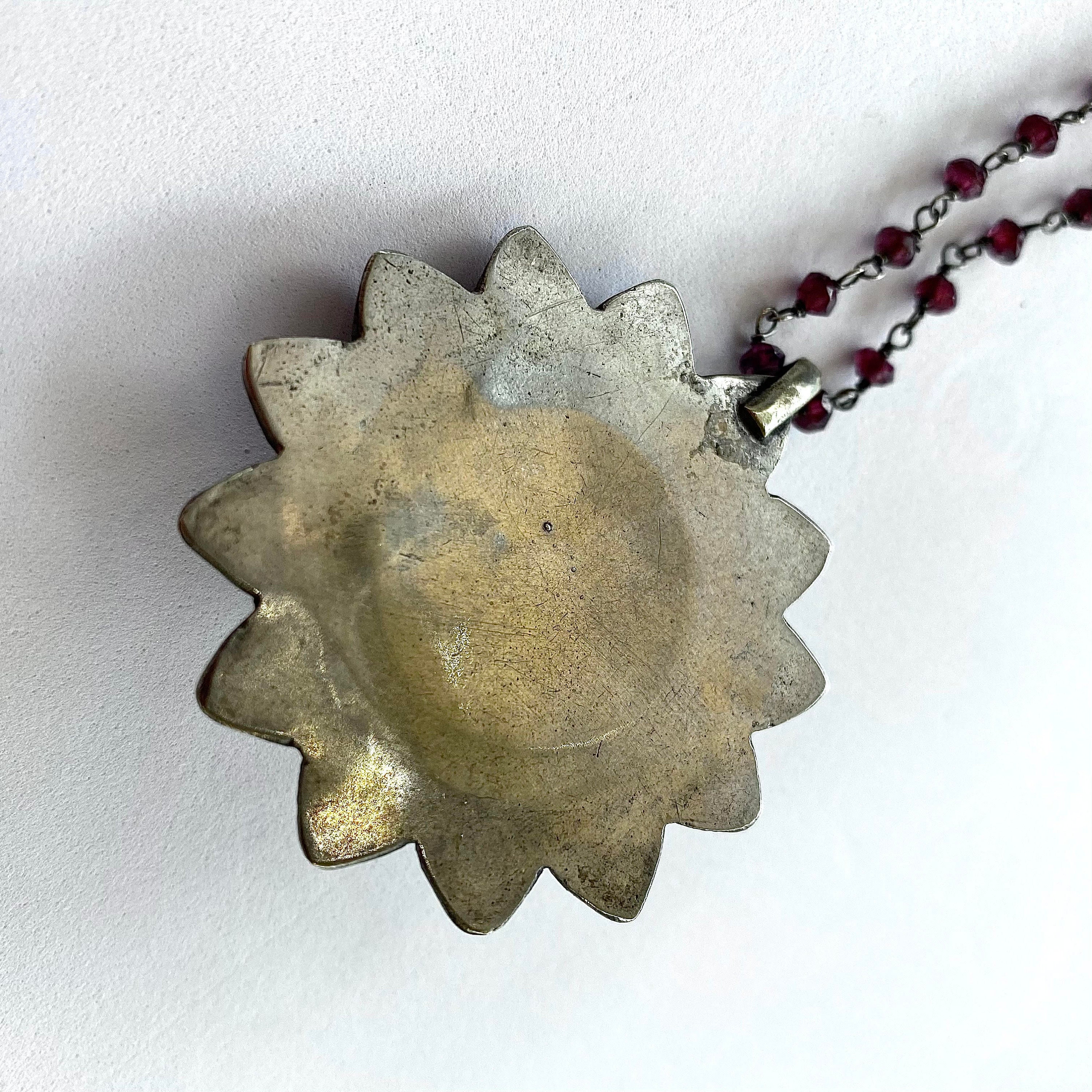 VINTAGE Silver & Turquoise Pill Holder Pendant Necklace Etsy