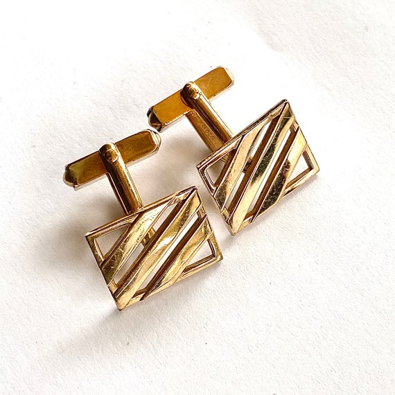 Swank 1/20 12k G.F. Gold Cufflinks Gem