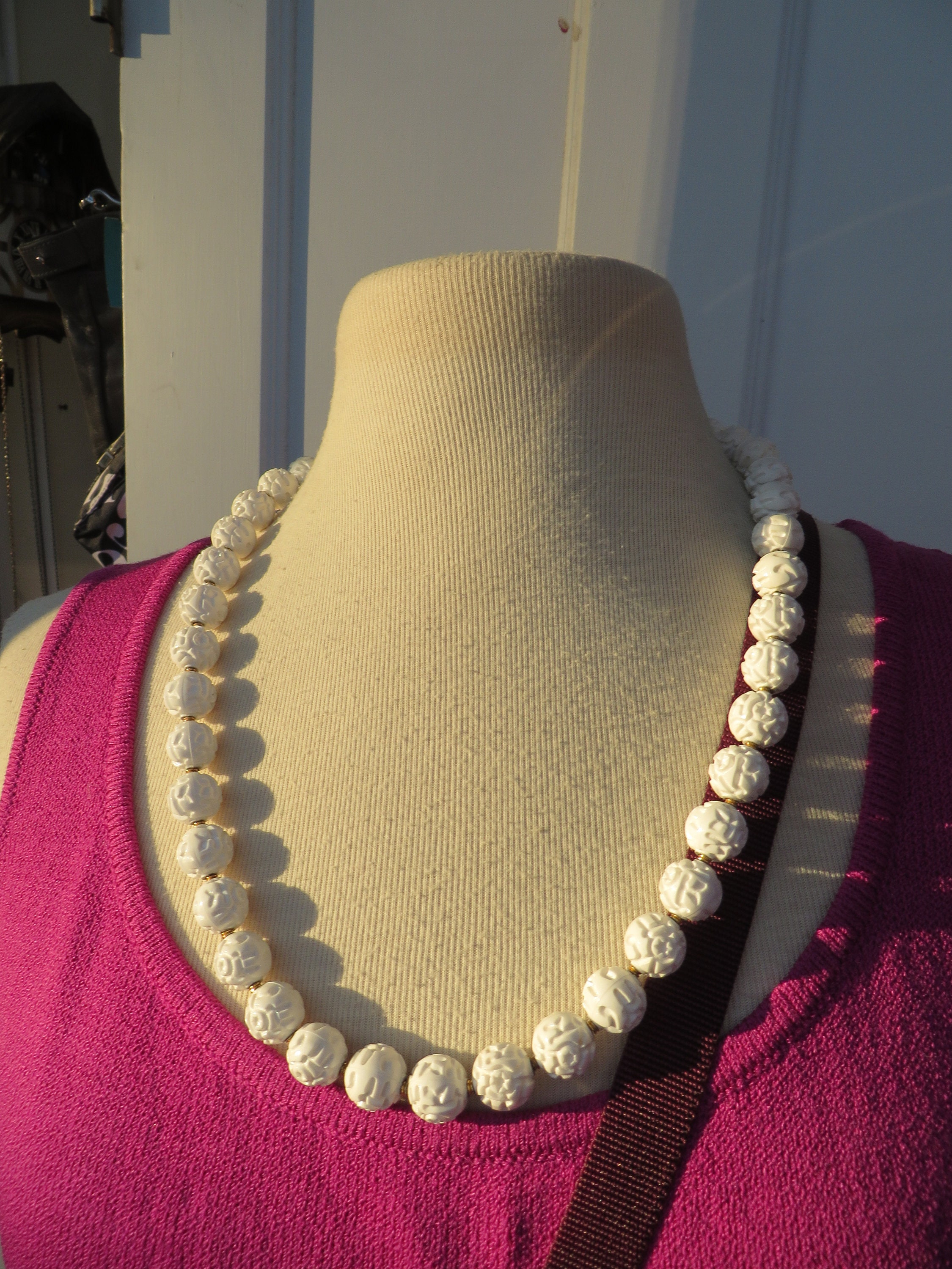 Wedding Sewing Quality Acrylic Faux Large Pearls, Pearl Beads With Holes,  Ivory Pearl Beads Five Big Sizes 10.12.14.16.18mm 