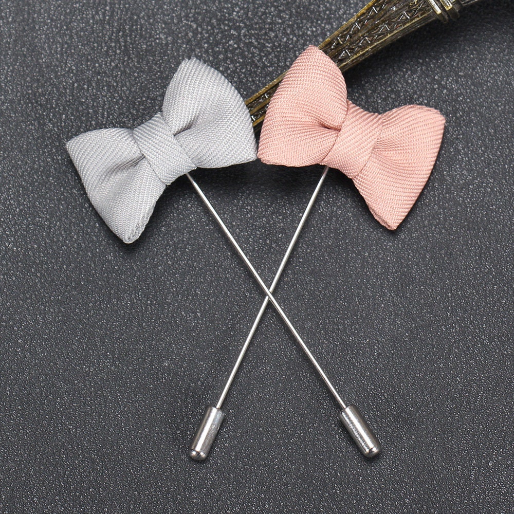 Mini Bow Tie Lapel Pin Women Men Cloth Brooches Pin Wedding Etsy UK