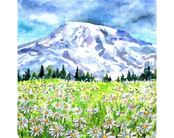 Original oil painting Mount Elbrus Impasto Landscape Original oil painting Mount Elbrus Impasto Landscape