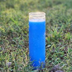7-daagse blauwe intentiekaars ~ Spreek de waarheid, nodig vrede uit en ontwaak goddelijke communicatie