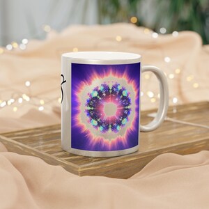 888 Soy Abundante ~Taza Metálica (Plata\Oro) imagen 4