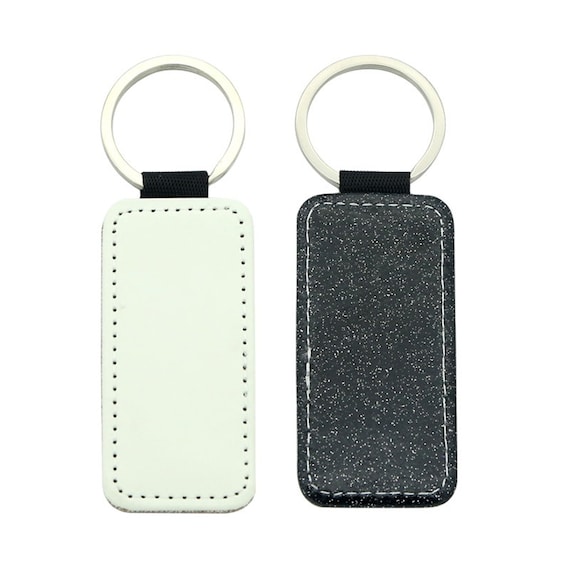 2 of each style sublimation blank color of your choice! 10 Pack of glitter key chains for sublimation FREE SHIPPING!