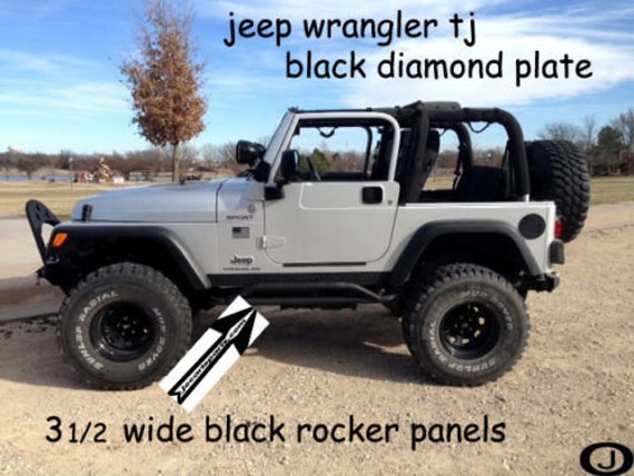 Fits Jeep TJ Wrangler 3 1/2 Tall BLACK Rubber Coated - Etsy Australia