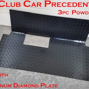 Fits Club car PRECEDENT golf cart Black Powder Coated Aluminum Diamond Plate FLOOR