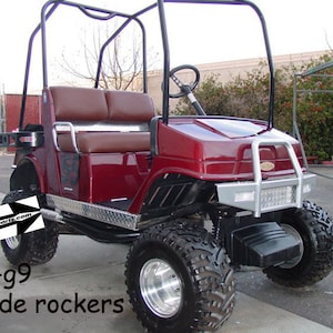 Fits YAMAHA G2 & G9 Golf Cart Polished Aluminum Diamond Plate Side Rocker Panels