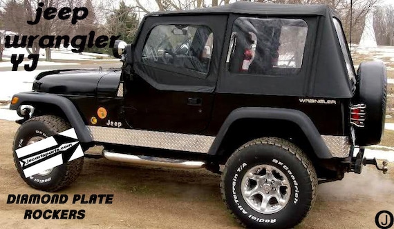 Fits Jeep Wrangler YJ Aluminum Diamond Plate Rocker Panel Set - Etsy