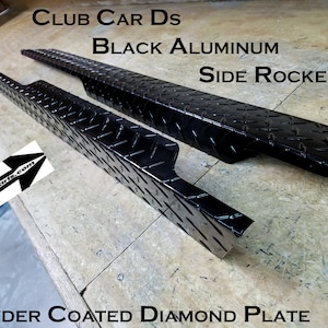 Fits Club Car Ds Golf Cart Black Powder Coat Aluminum Diamond Plate Full Side Panels