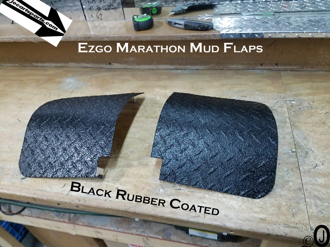 Fits Ezgo Marathon Golf Cart Powder Coated Aluminum Diamond Plate Mud