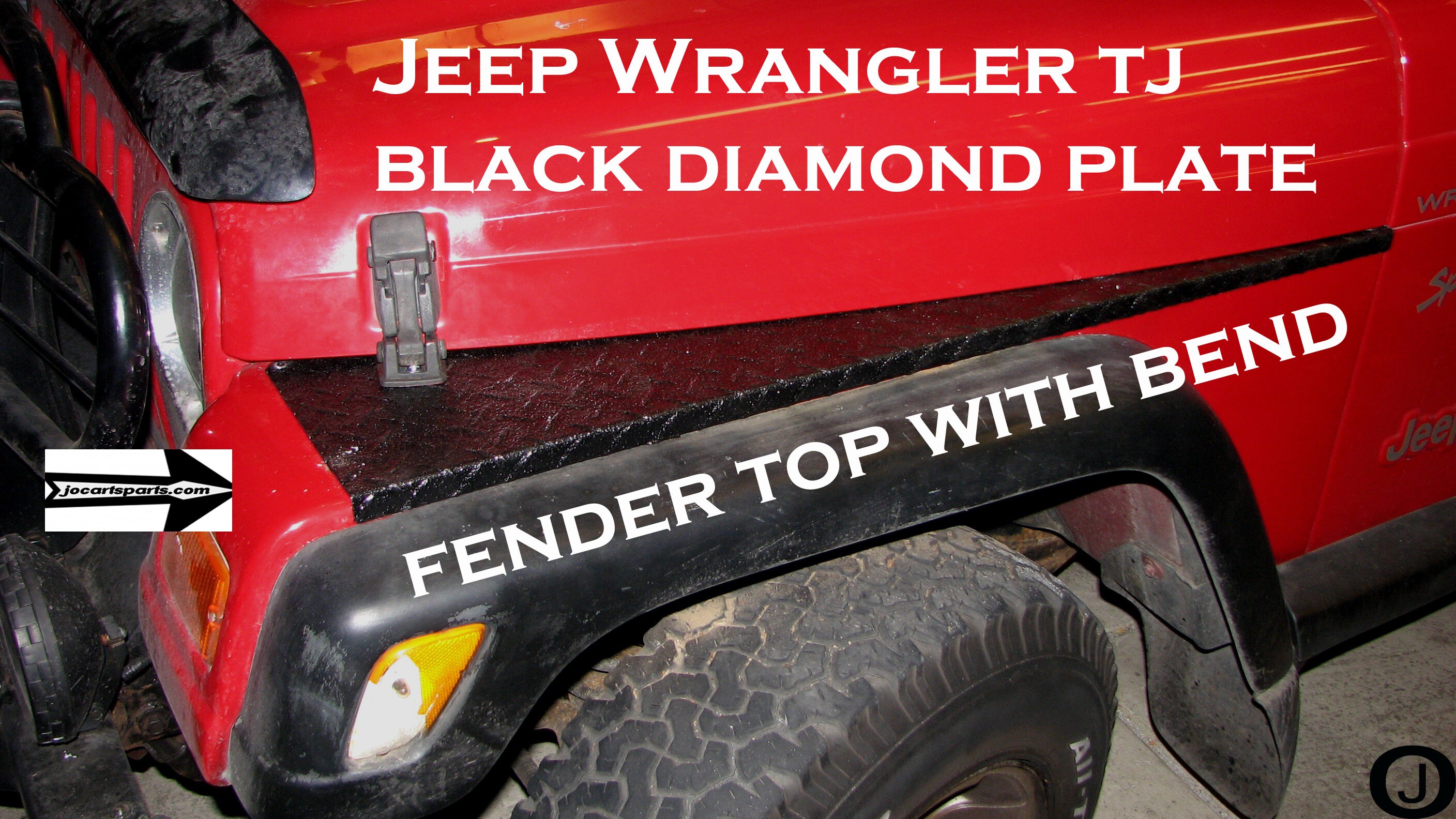 Fits Jeep Wrangler TJ Black Alum Diamond Plate Fender Covers With