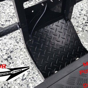 Evolution D5 Maverick Golf Cart Powder Coated Diamond Plate Back-up Camera Cover