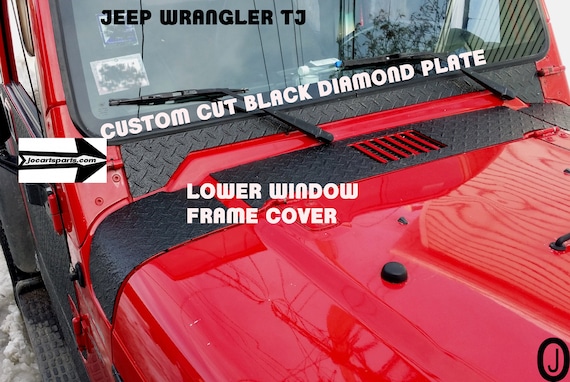 Fits JEEP TJ WRANGLER Custom Cut Black Aluminum Diamond Plate - Etsy