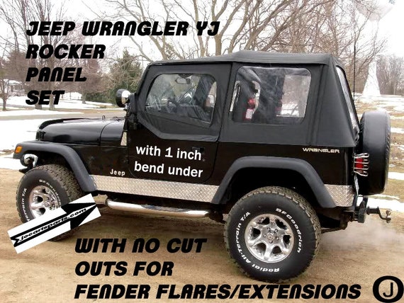 Fits Jeep Wrangler YJ Aluminum Diamond Plate Rocker Panel Set - Etsy