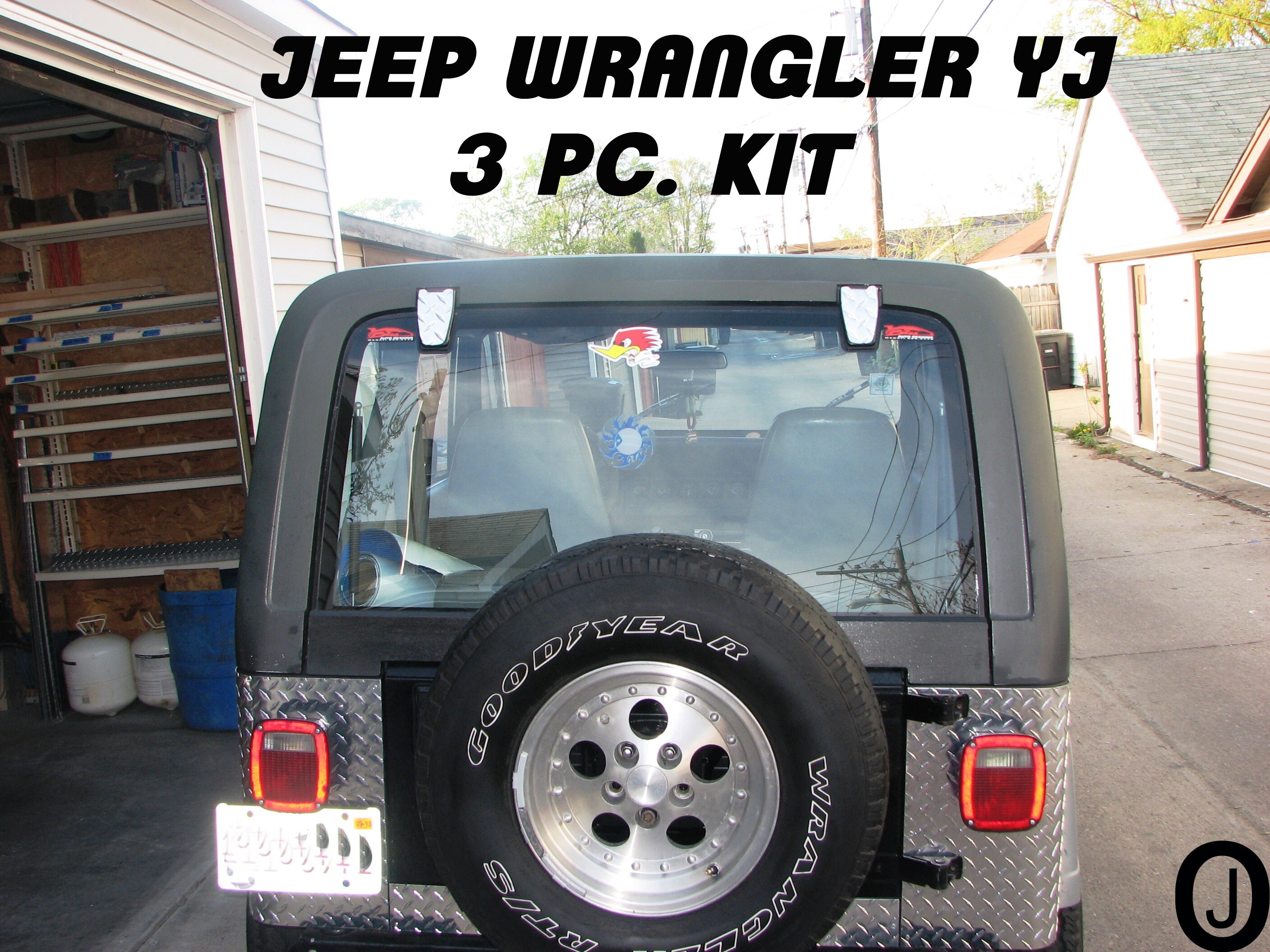 Fits Jeep YJ Wrangler 2 PC Diamond Plate Rear Body Armor - Etsy