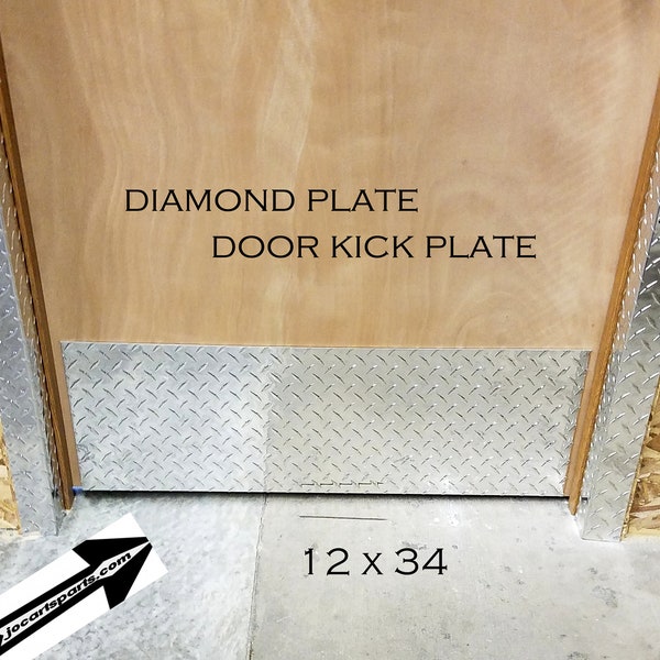 Diamond Plate Door Kick Plate Etsy