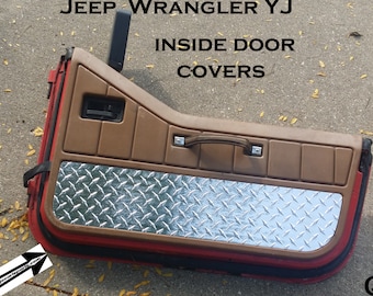 Fits Jeep YJ Wrangler Aluminum Diamond Plate Interior Half - Etsy