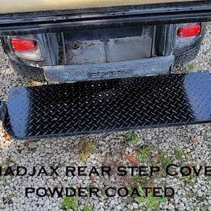 Fits madjax model Golf Cart Powder Coated Flip Seat Step Cover ezgo-club car-yamaha