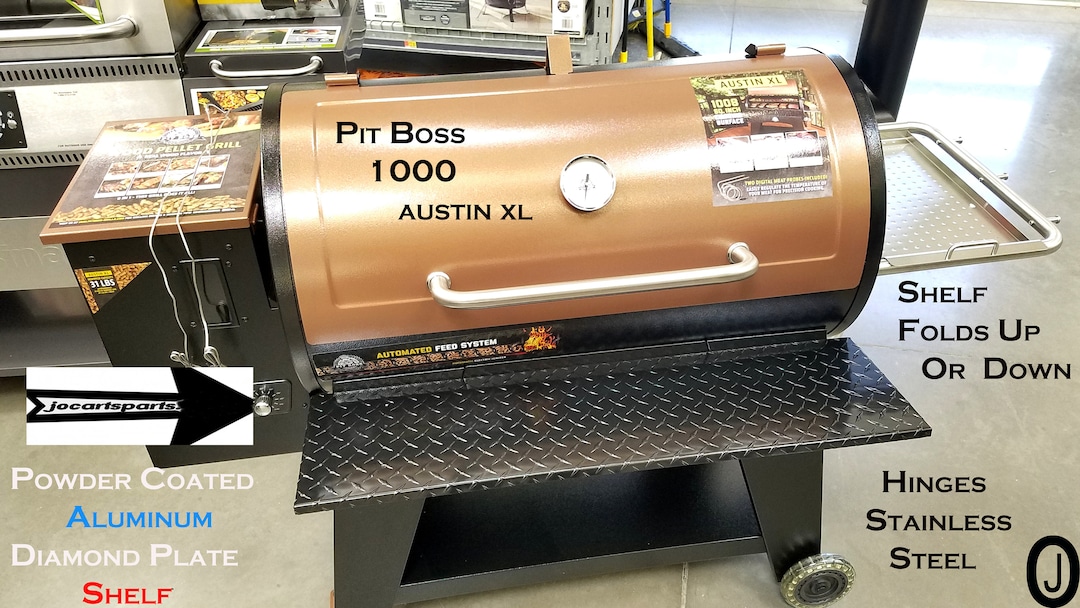 Fits Powder Coated Diamond Plate Folding Shelf  decoding=