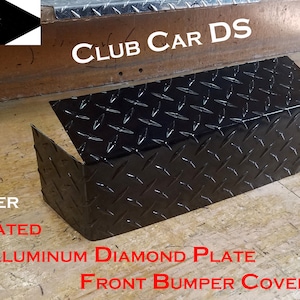 Fits Club Car DS Powder Coated Aluminum Diamond Plate Front Bumper Cover 1982 up