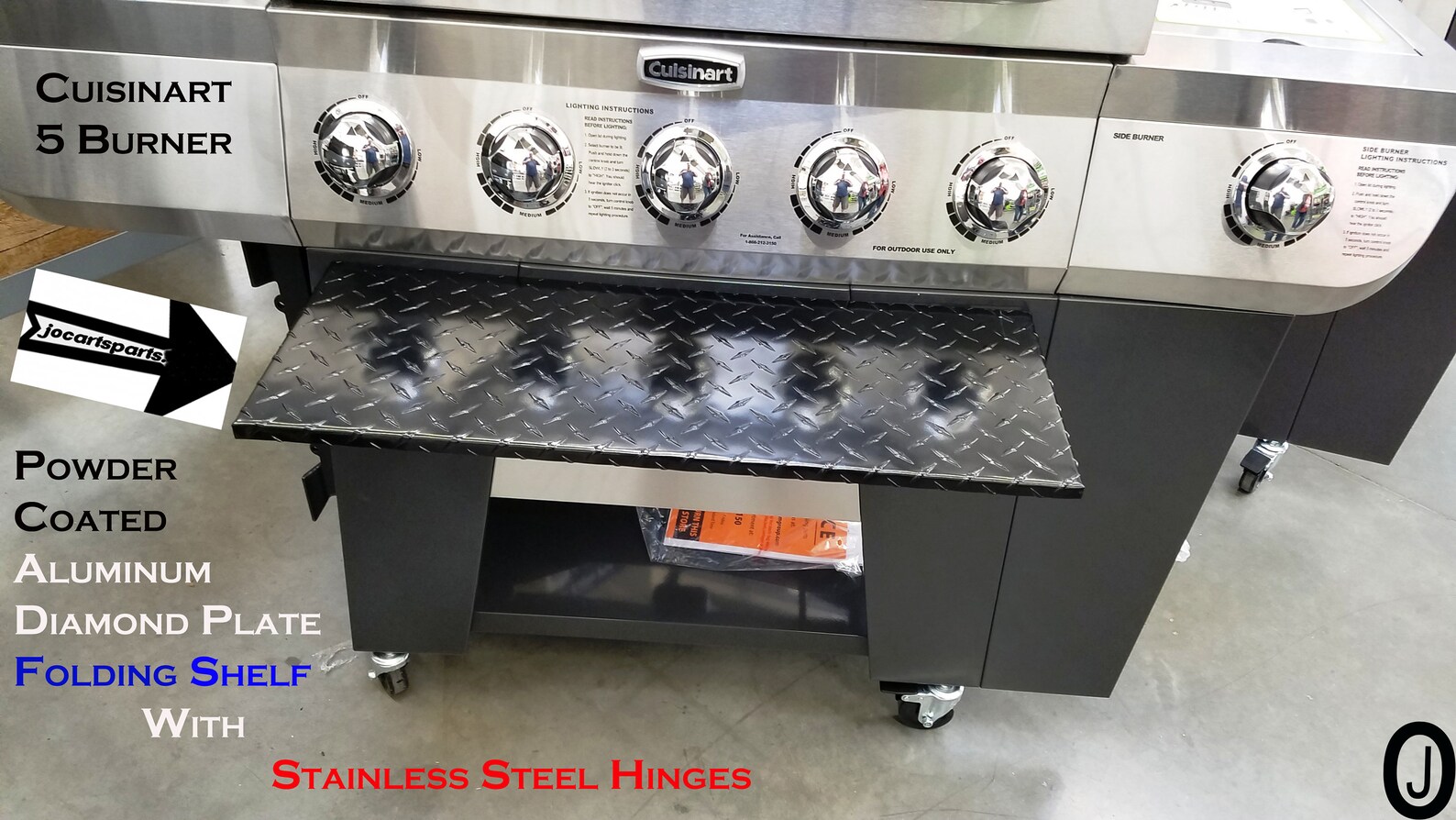 Cuisinart 5 burner Grill Powder Coated Aluminum Diamond Plate Etsy