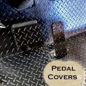 Star ev Classic Golf Cart Powder Coated Aluminum Diamond Plate 2 pc pedal Set