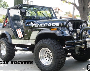 Fits JEEP CJ5 Aluminum Diamond Plate Side Rocker Panel 1/4'' Wide Set  of