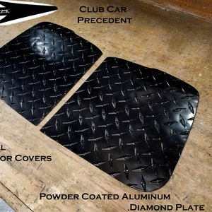 Fits Club Car Precedent Golf Cart Powder Coated Diamond Plate Bagwell Floor Cover