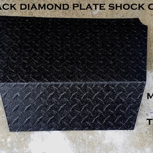 Fits EZGO TxT & Marathon golf cart Rubber Coated Aluminum Diamond Plate Bumper/Shock
