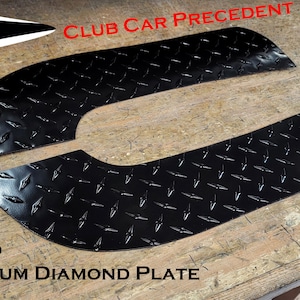 Fits Club Car PRECEDENT golf cart Powder Coated Aluminum Diamond plate No Step Covers