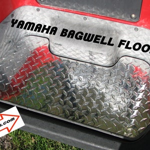 Fits Yamaha Golf Cart Highly Polished Aluminum Diamond Plate Bagwell Floor g14 to g22