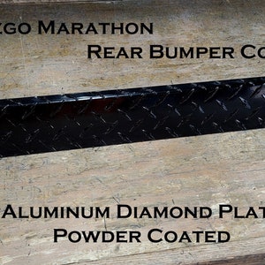 Ezgo Marathon Golf Cart Powder Coated Aluminum Diamond Plate Rear Bumper Cover
